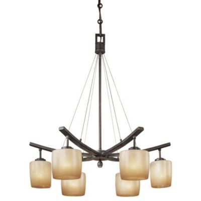 Raiden 6-Light Chandelier by Minka-Lavery - Starlight Lighting USA and Canada
